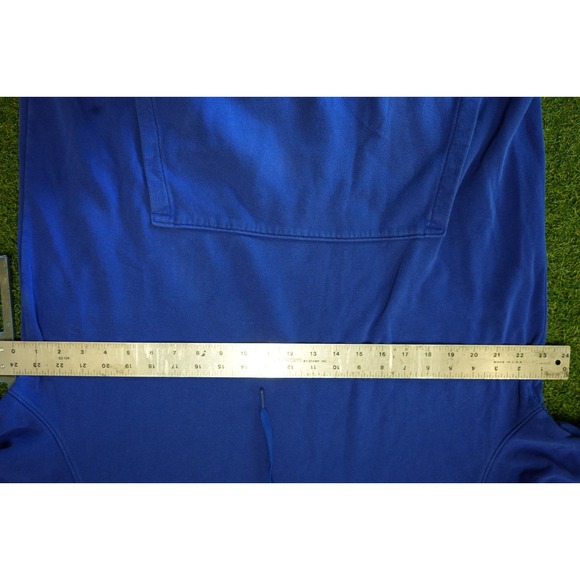 Under Armour Hoodie Men LT Blue Logo Fleece Lined Loose Coldgear Gym Performance - Picture 4 of 6